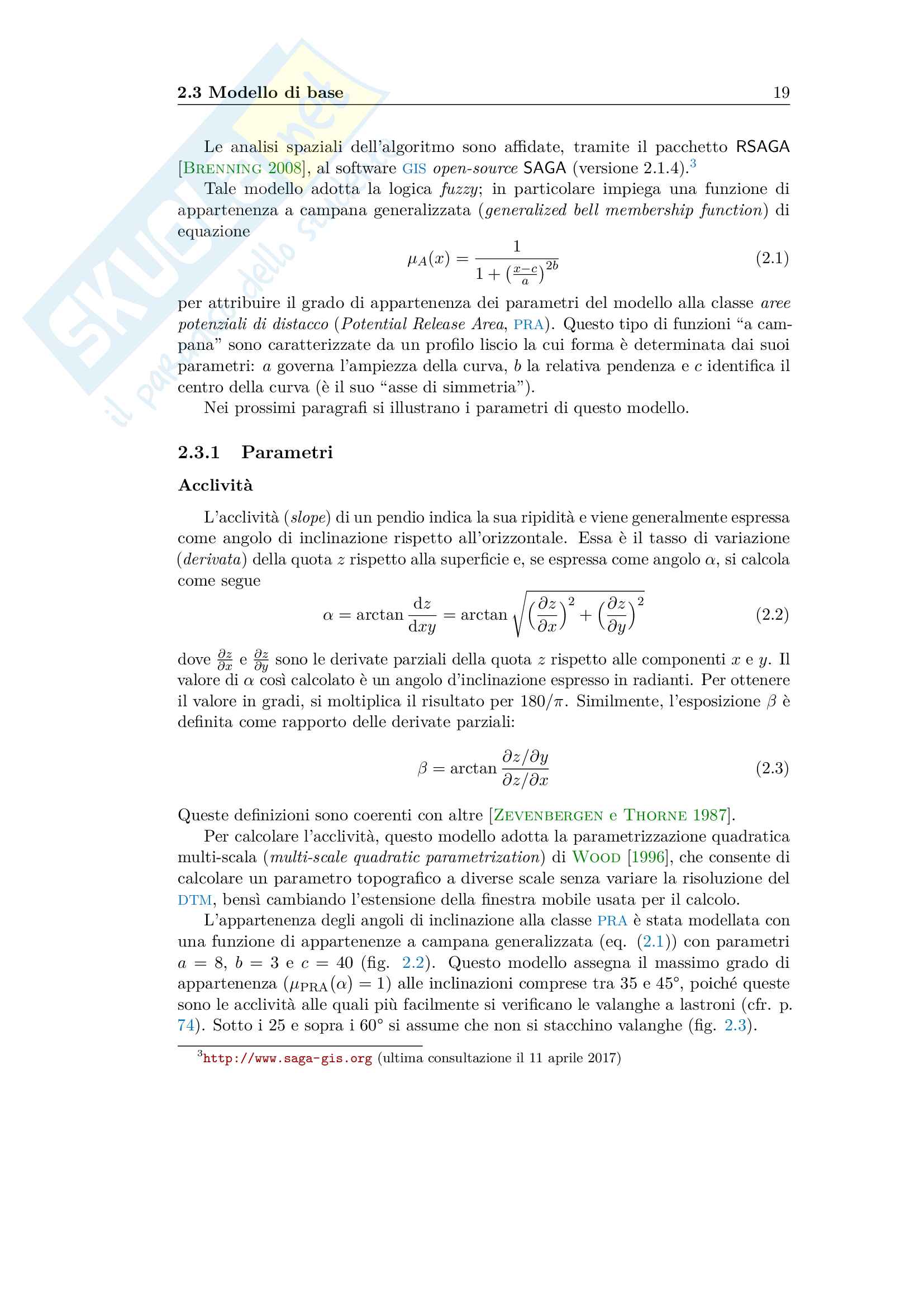 La pericolosità da valanga calcolata e visualizzata. Un modello numerico-geografico. Pag. 31