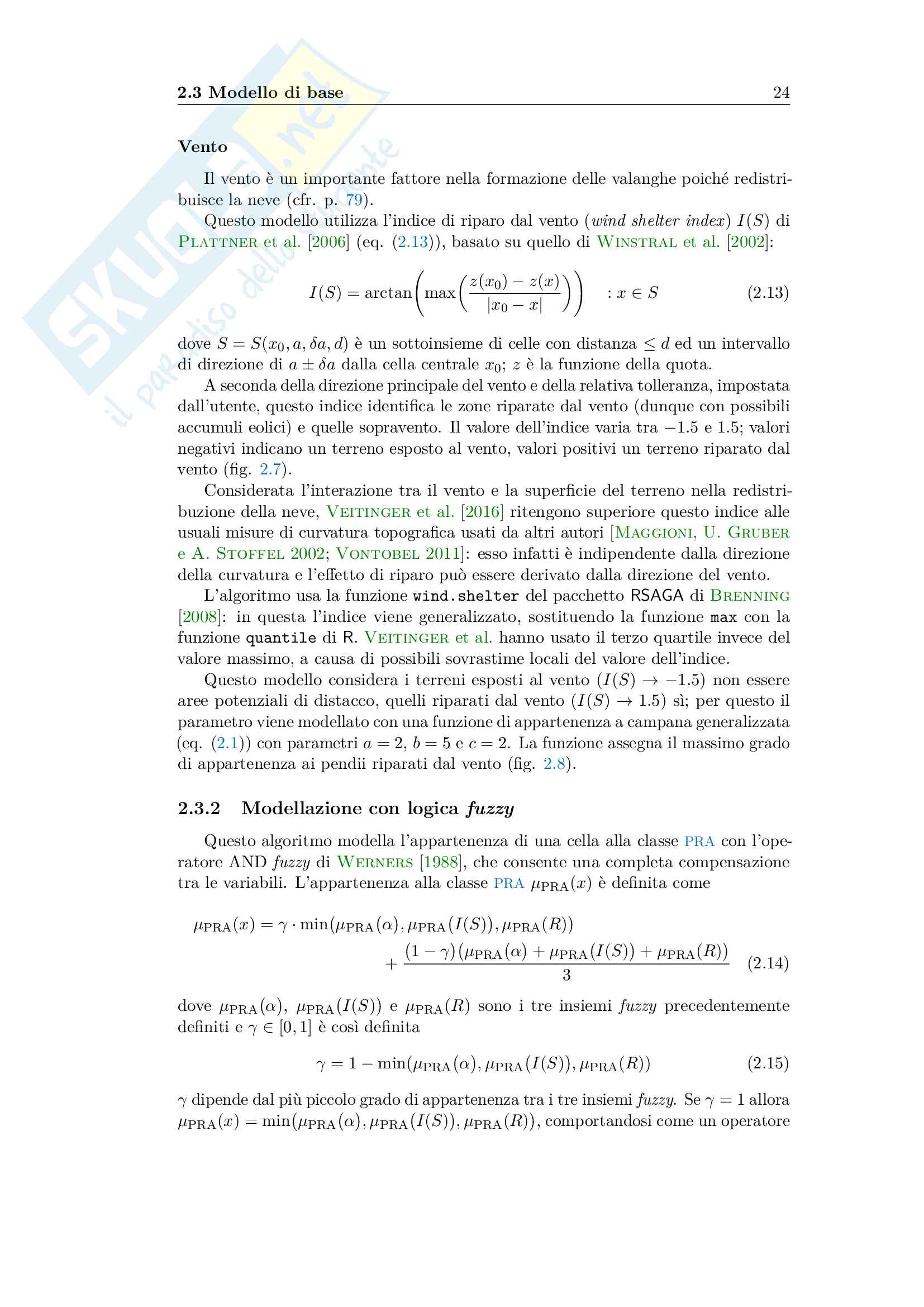 La pericolosità da valanga calcolata e visualizzata. Un modello numerico-geografico. Pag. 36