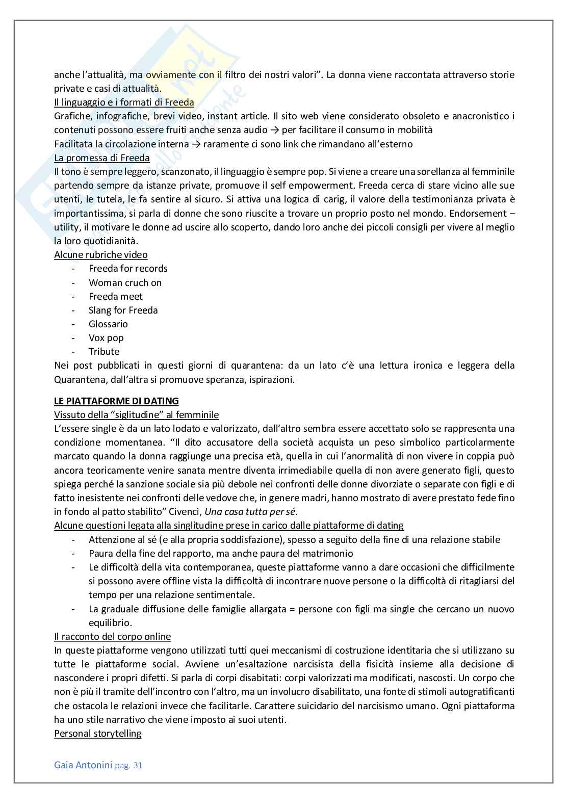 Appunti Linguaggi e forme espressive dello spettacolo Pag. 31