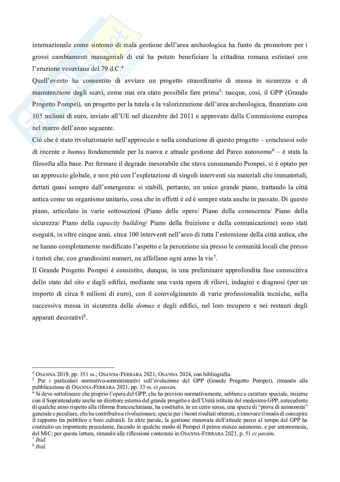 Gestione del Parco archeologico di Pompei e degli Uffizi post 2014 Pag. 2