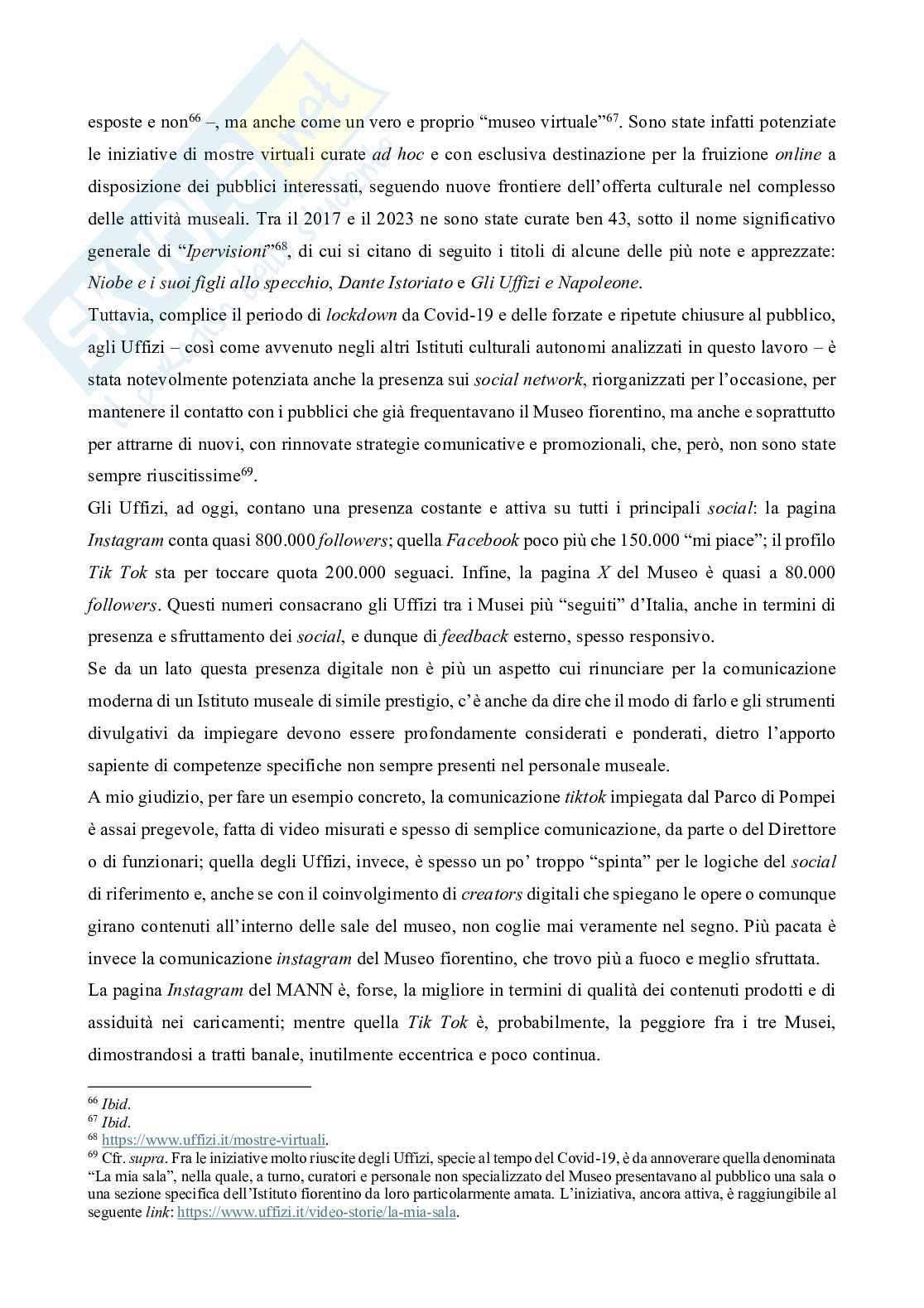 Gestione del Parco archeologico di Pompei e degli Uffizi post 2014 Pag. 21