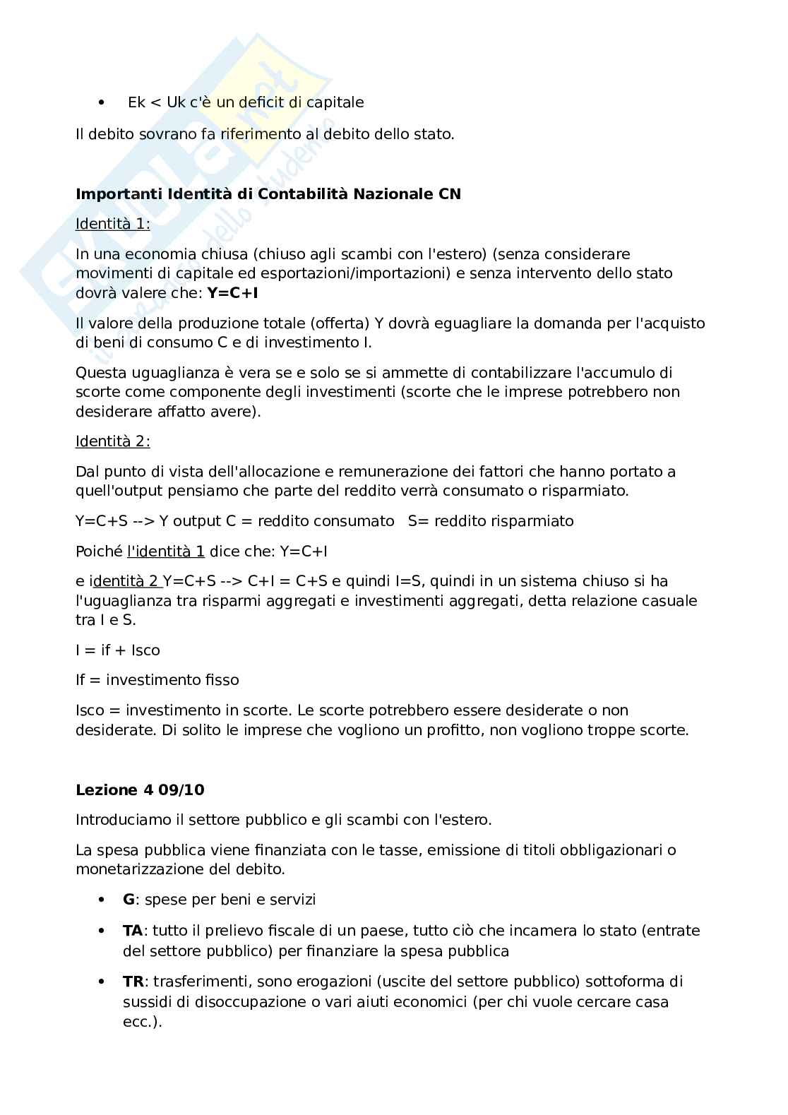 Analisi economica aggregata - Parte 1 Pag. 6