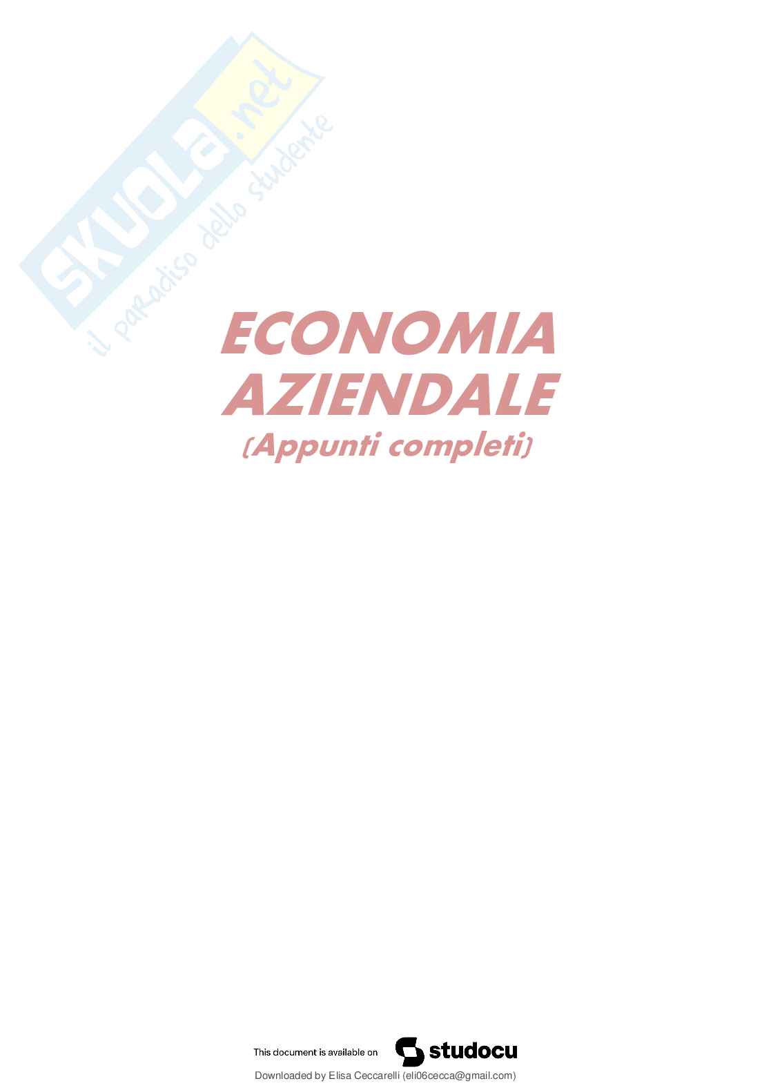 Appunti Economia aziendale  Pag. 2