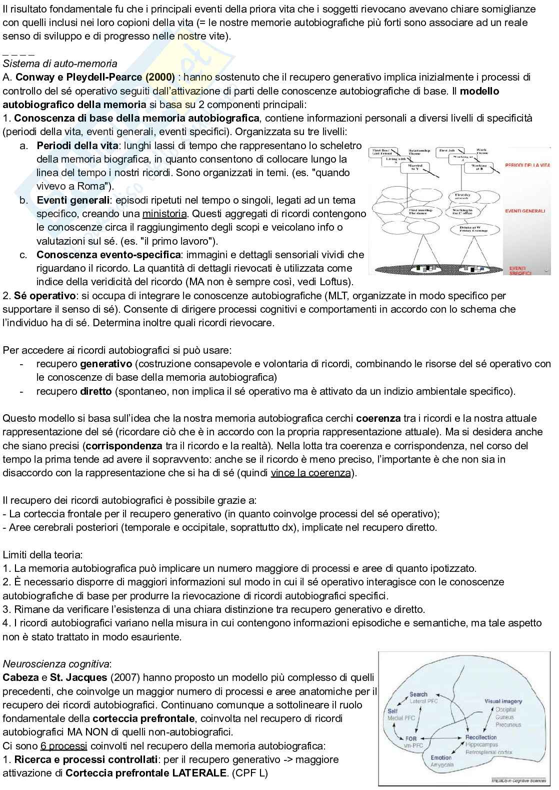 Riassunto esame Psicologia cognitiva, Prof. Arduino Lisa, libro consigliato Psicologia cognitiva, Eysenck, Keane Pag. 11