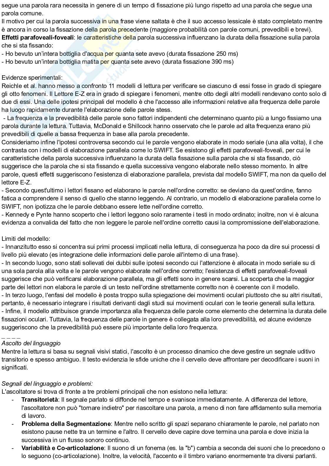 Riassunto esame Psicologia cognitiva, Prof. Arduino Lisa, libro consigliato Psicologia cognitiva, Eysenck, Keane Pag. 46