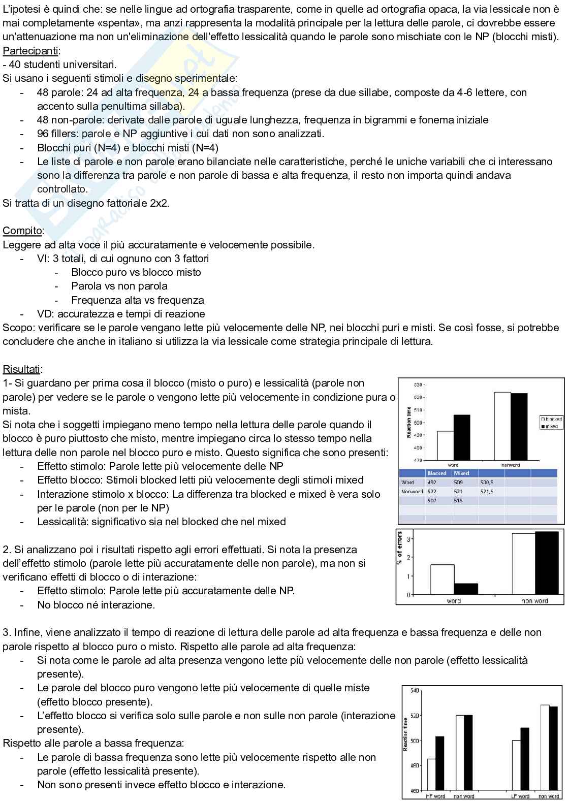 Riassunto esame Psicologia cognitiva, Prof. Arduino Lisa, libro consigliato Psicologia cognitiva, Eysenck, Keane Pag. 56