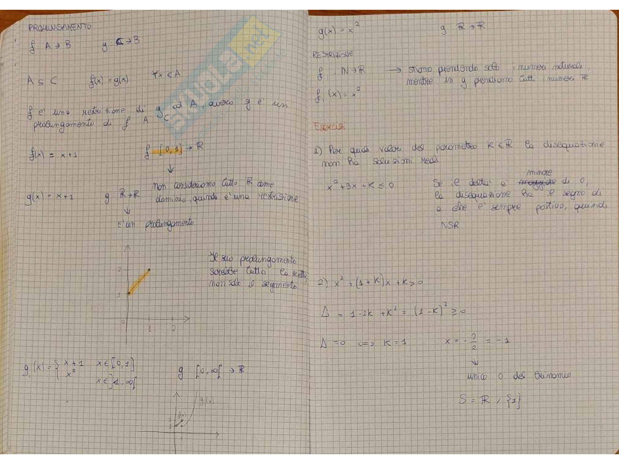 Appunti d'esame di Analisi matematica 1 - Parte 1 Pag. 16