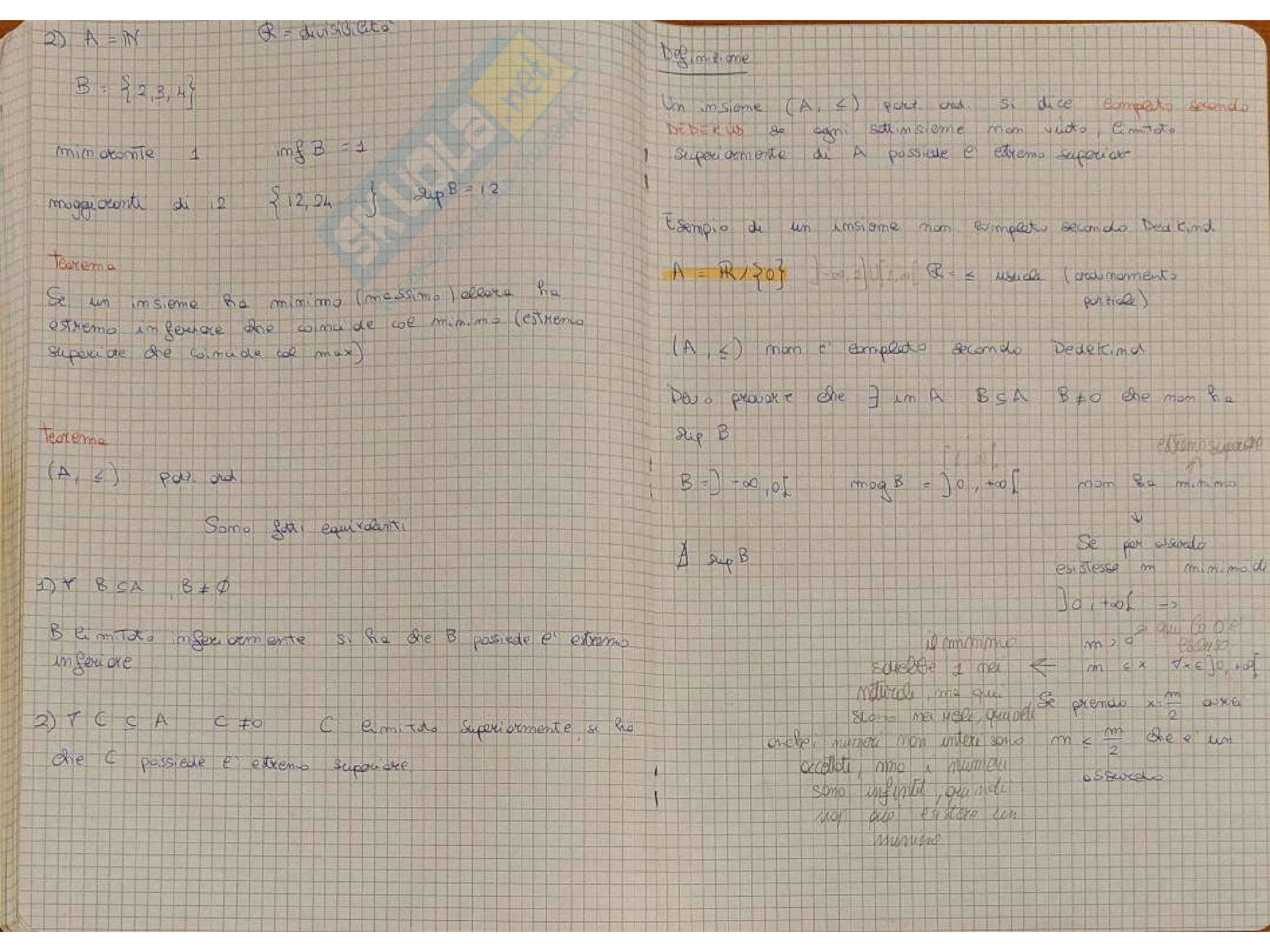 Appunti d'esame di Analisi matematica 1 - Parte 1 Pag. 21