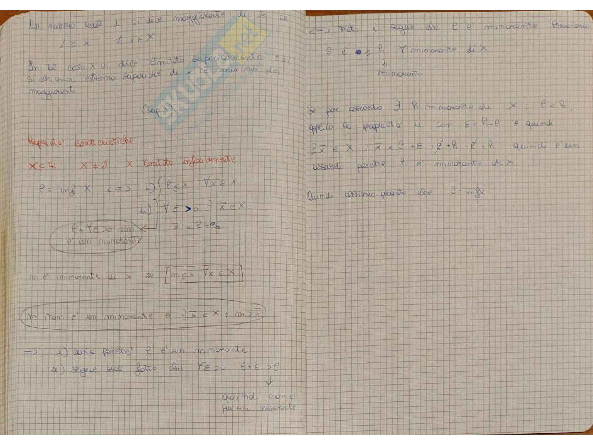 Appunti d'esame di Analisi matematica 1 - Parte 1 Pag. 31