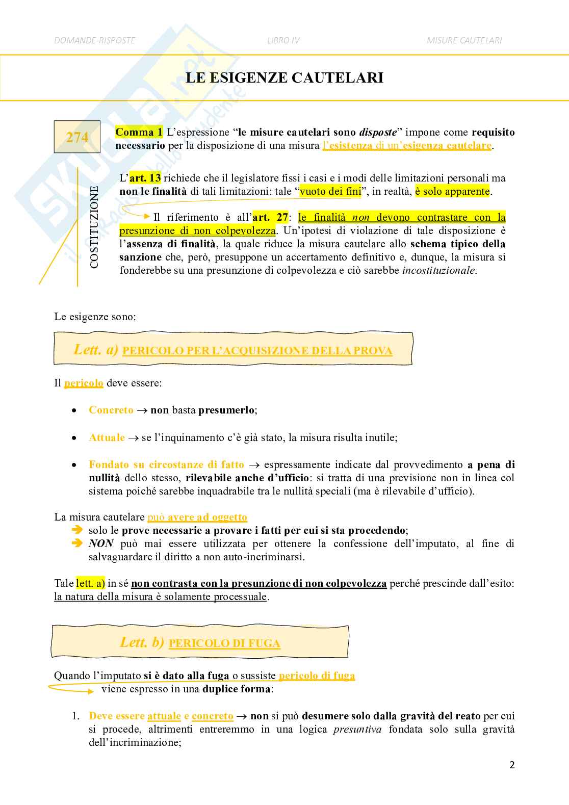 Misure cautelari Pag. 2