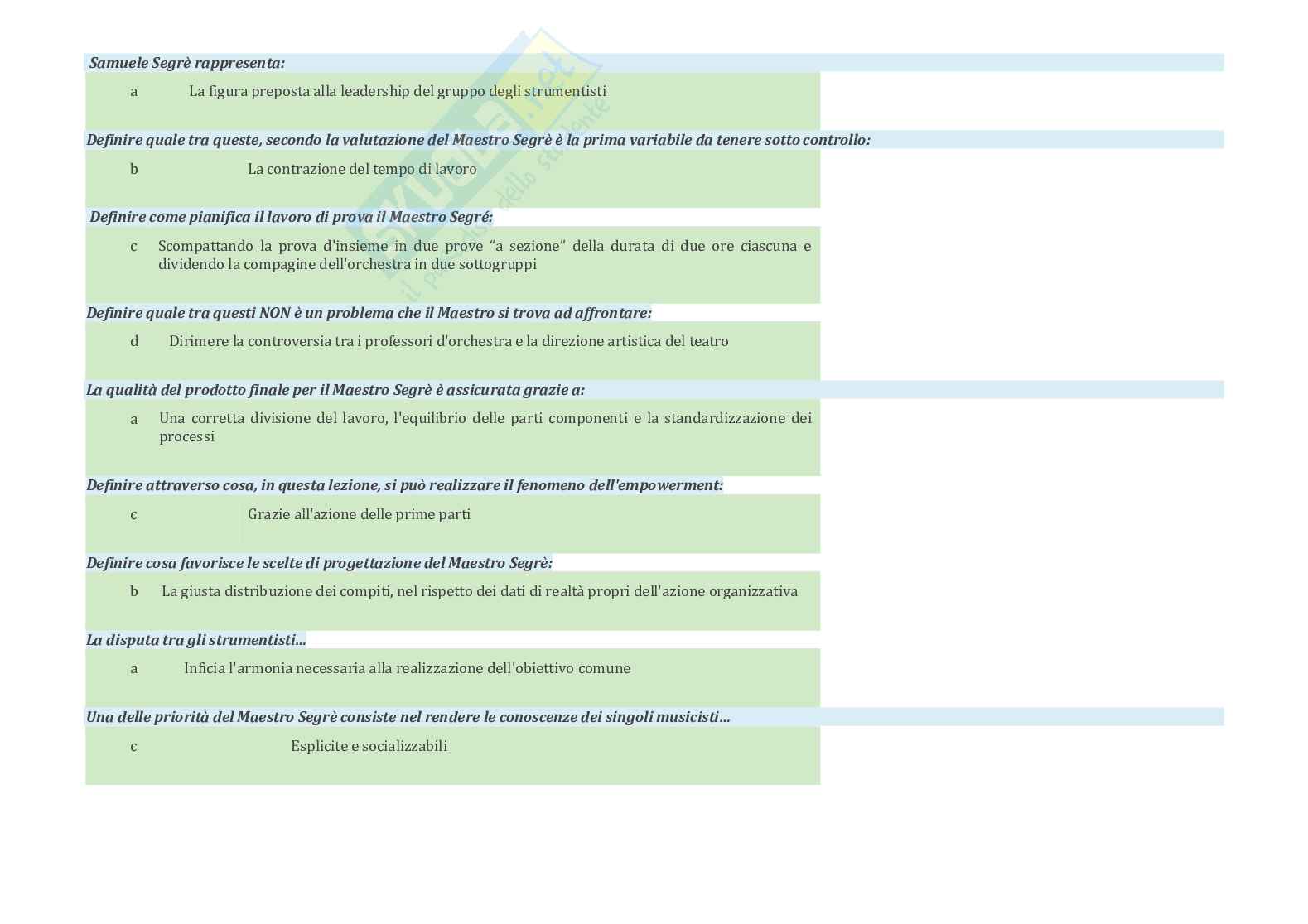 Organizzazione aziendale Pag. 41