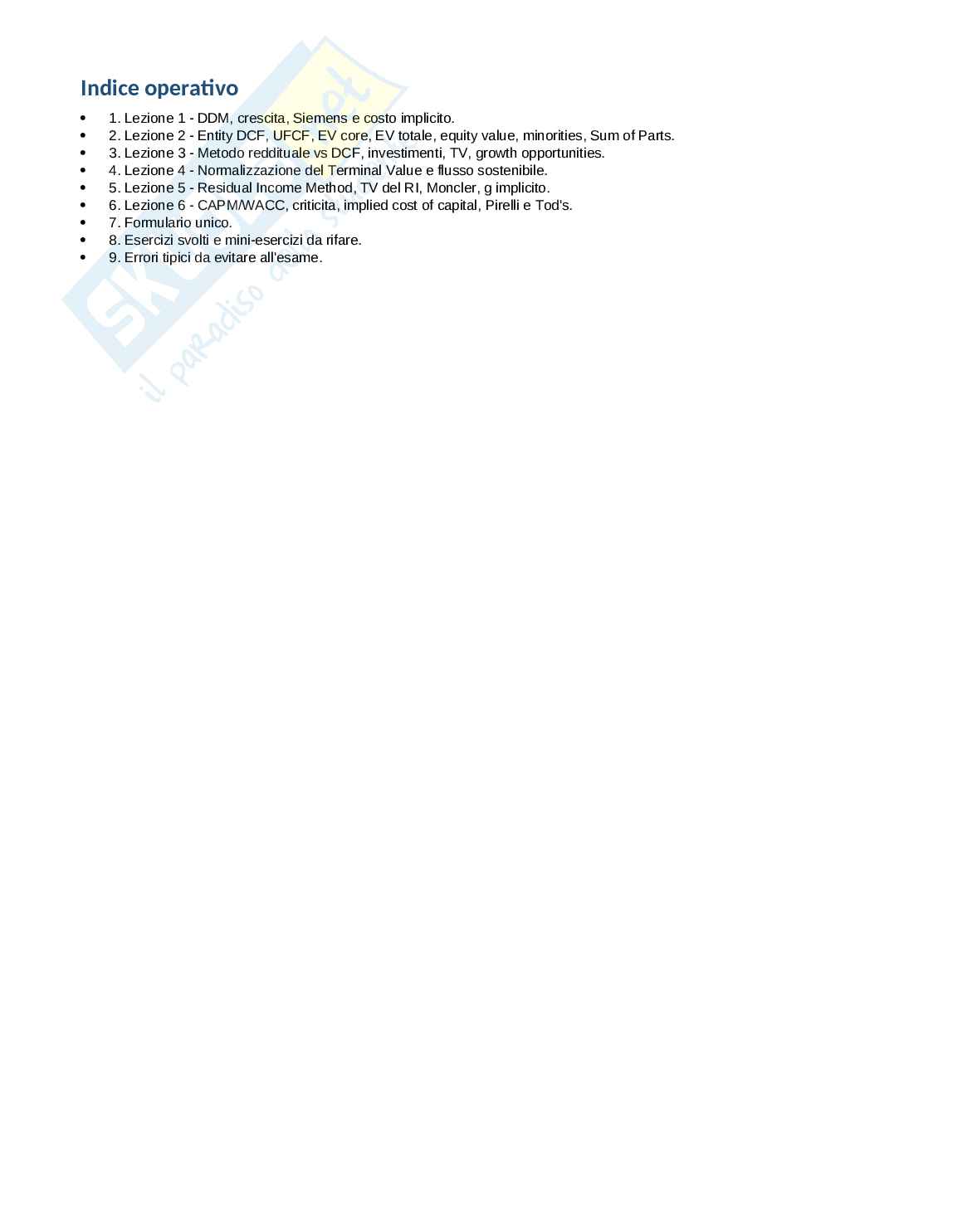 Schema 1-6 Lezioni Analisi finanziaria Pag. 2
