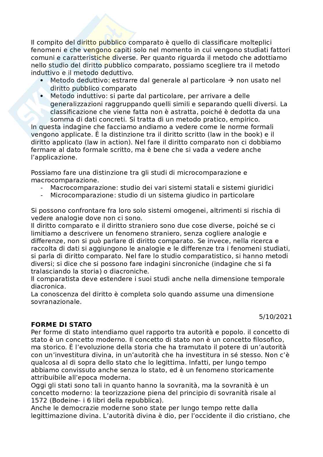 Appunti corso di diritto pubblico comparato Pag. 2