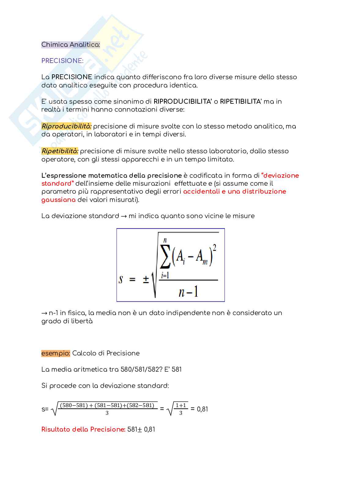 Chimica analitica Pag. 6