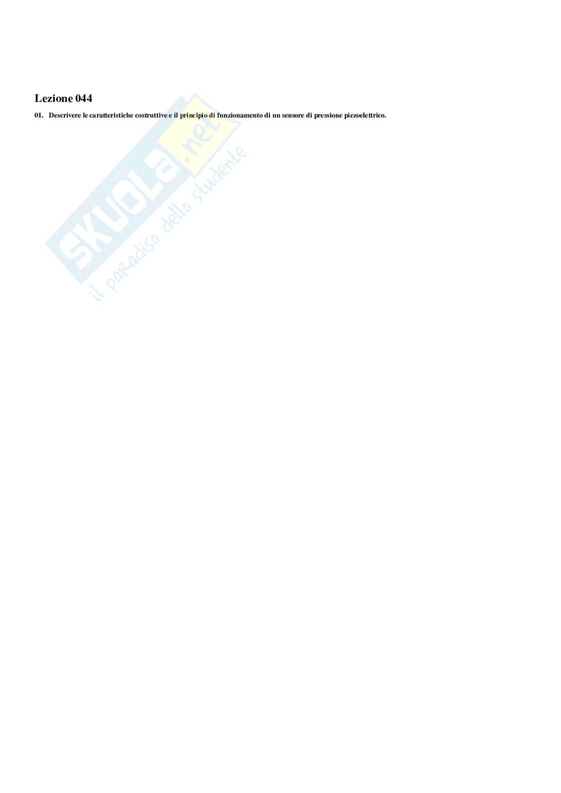 Paniere completo e verificato di Misure meccaniche e termiche - Risposte multiple  Pag. 56