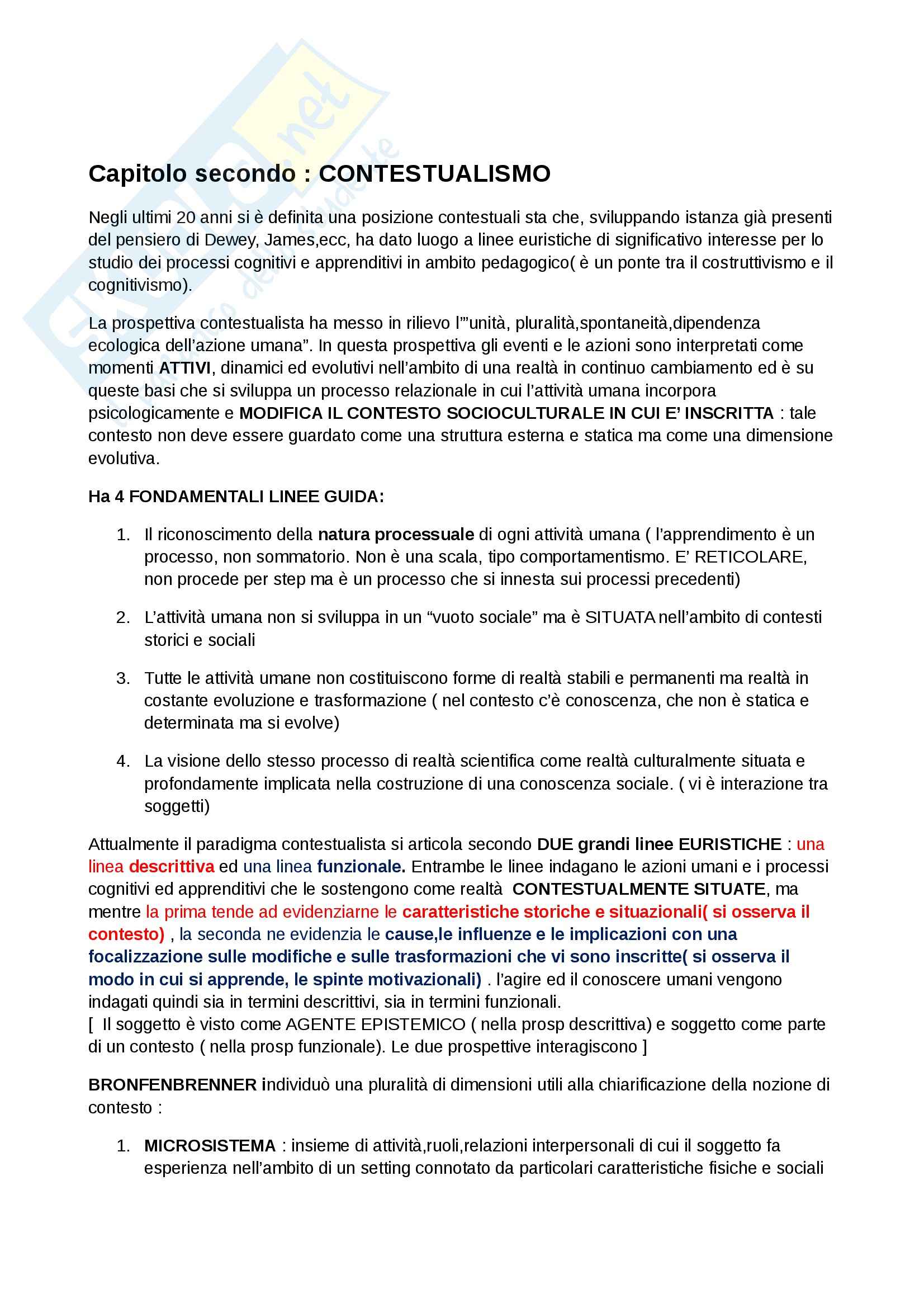 Riassunto esame Pedagogia, prof. Ariemma, libro consigliato Modelli teorici e metodologi dell'apprendimento, Santoianni (parte 1 e 2) Pag. 16