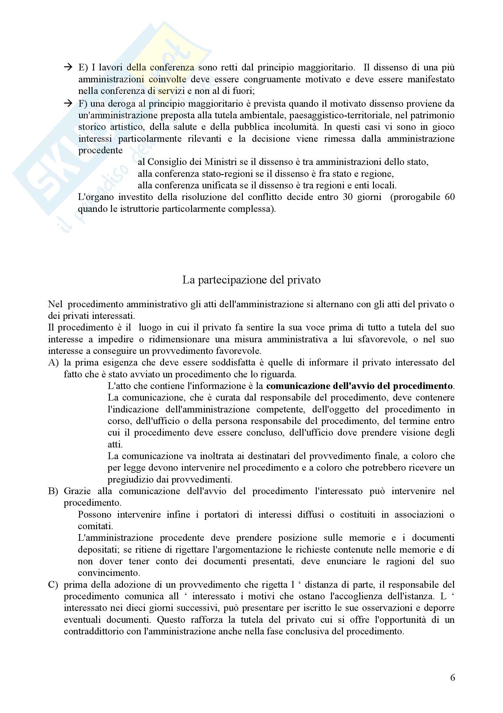 Riassunto esame Diritto amministrativo, Il procedimento amministrativo, prof. Torchia Pag. 6