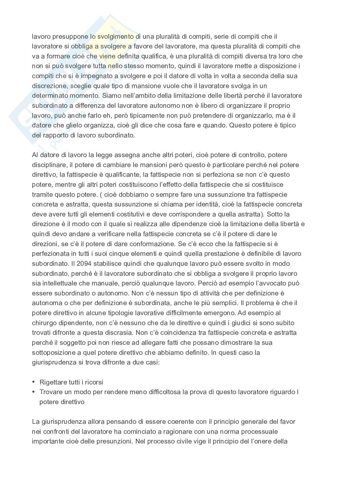 Lavoro subordinato  Pag. 6