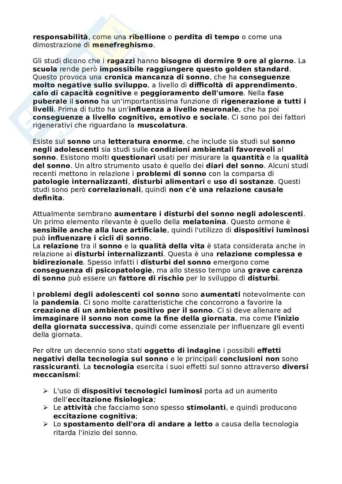 Appunti di Psicologia dell'adolescenza Pag. 21