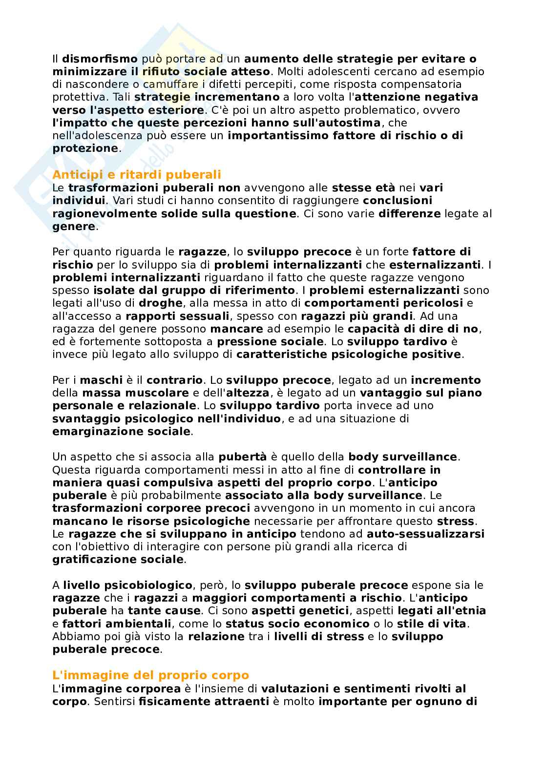 Appunti di Psicologia dell'adolescenza Pag. 26