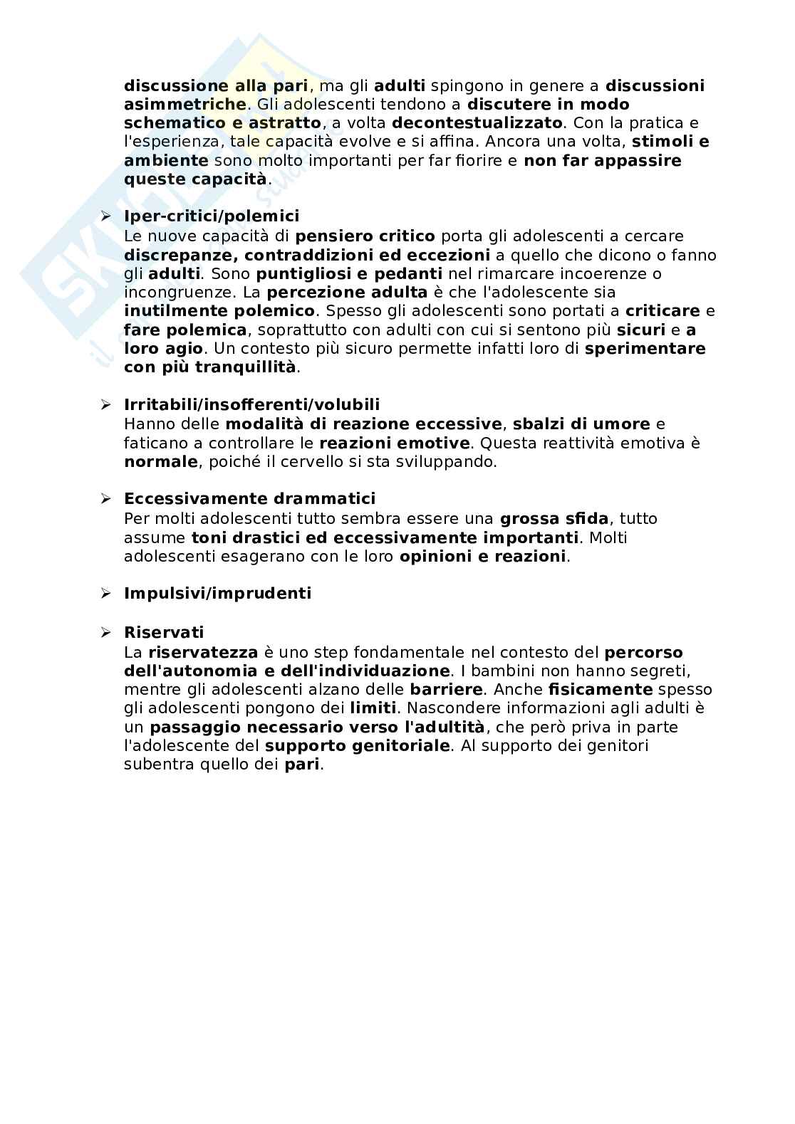 Appunti di Psicologia dell'adolescenza Pag. 51