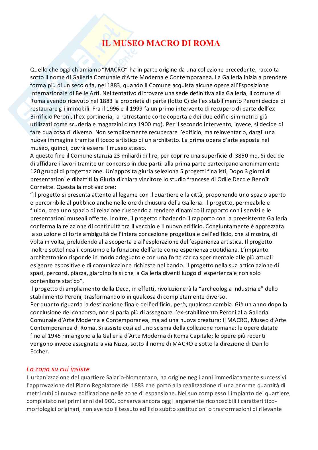 Museo Macro Pag. 1