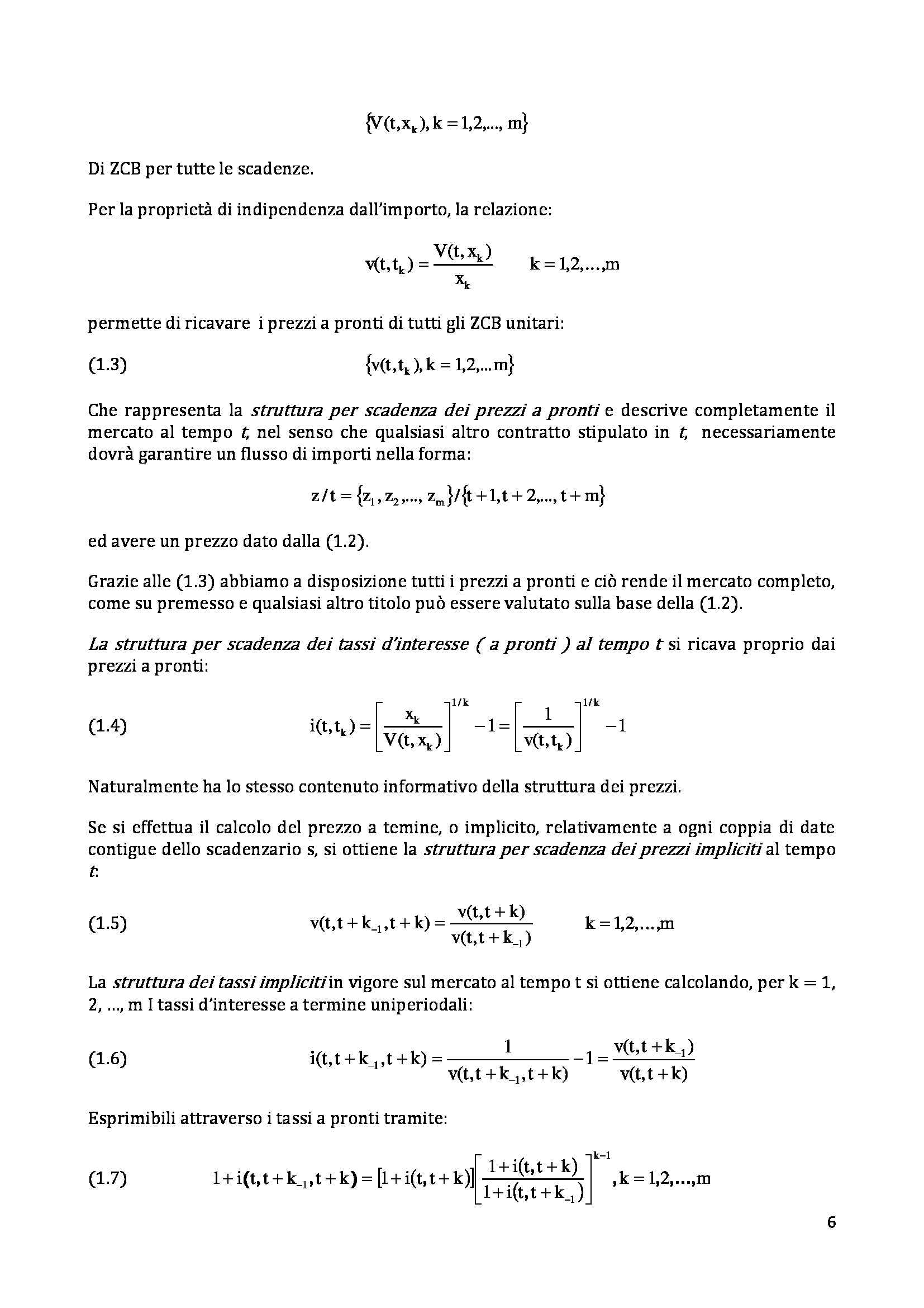 Tesi - Su alcune teorie dei prezzi. L’andamento del mercato Pag. 6