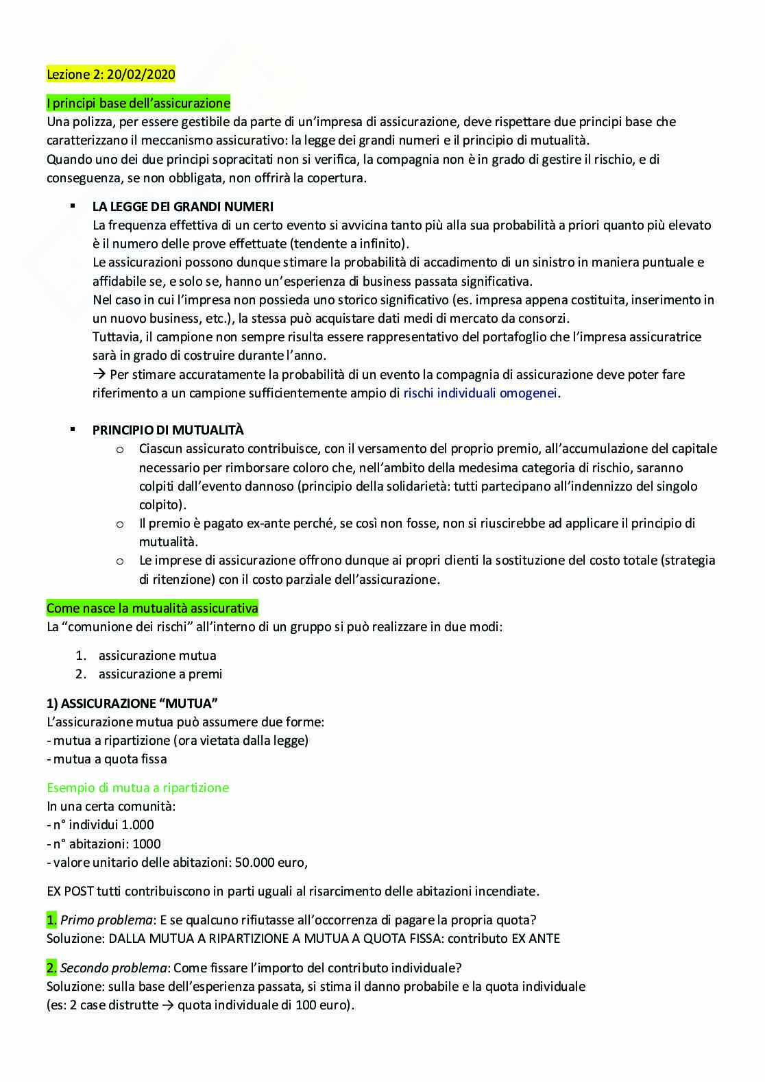Riassunto Economia e Gestione delle imprese di assicurazione Pag. 11