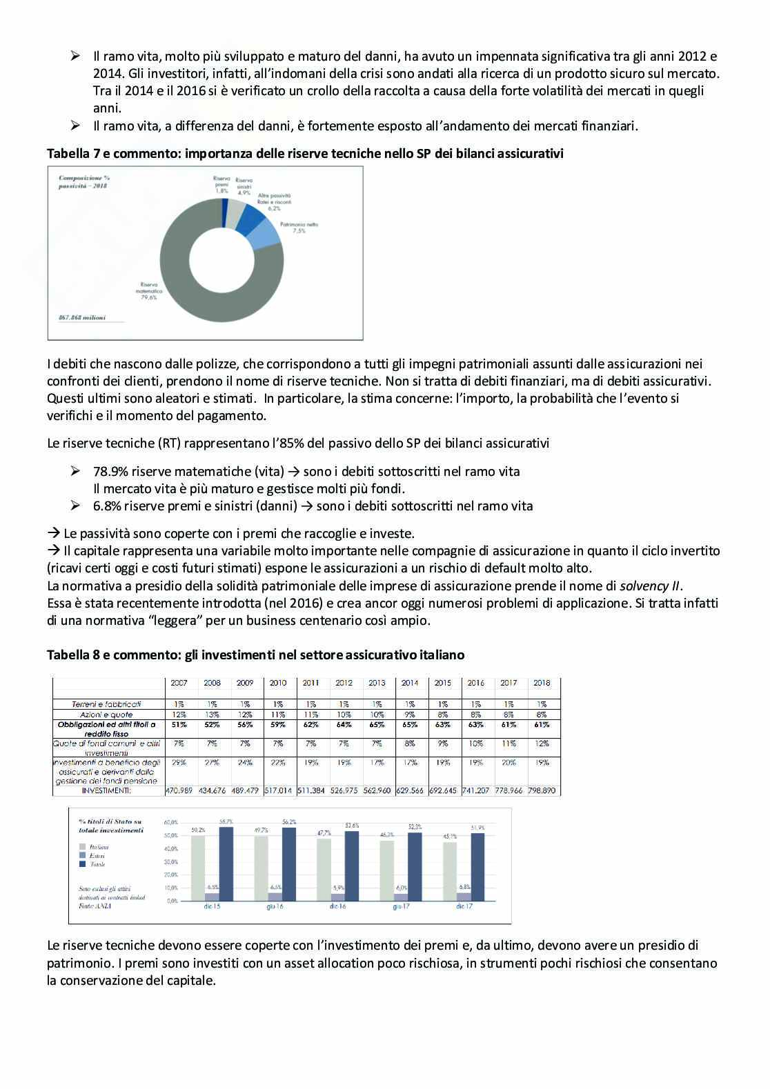 Riassunto Economia e Gestione delle imprese di assicurazione Pag. 6