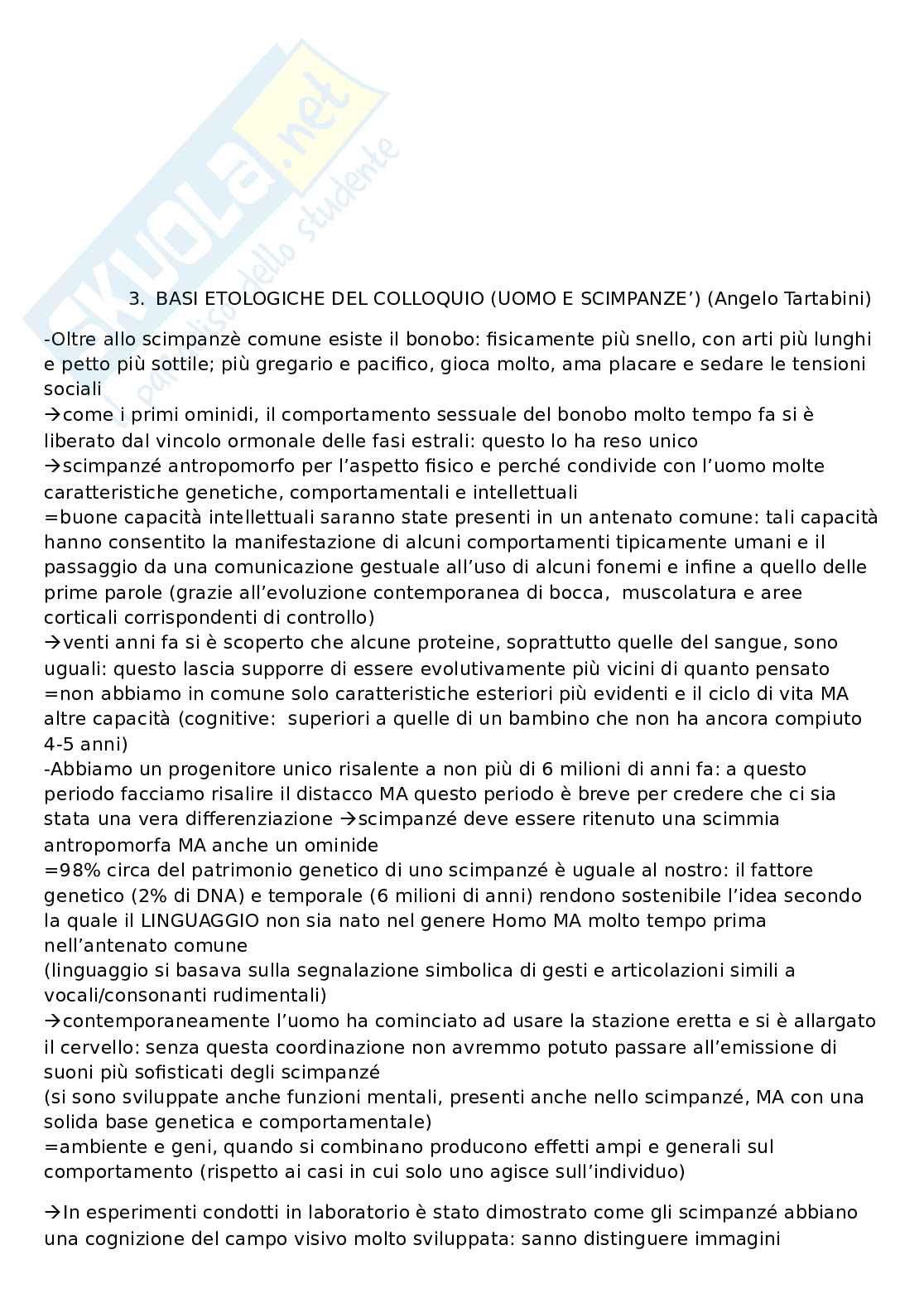 Riassunto same Colloquio Psicologico, prof Raffagnino, libro consigliato Manuale per il colloquio psicologico, Anchisi Pag. 16
