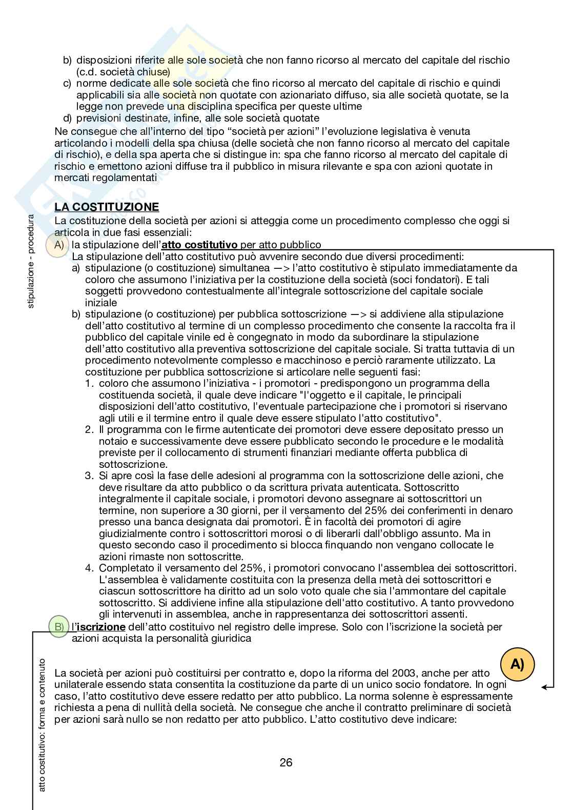 Riassunto esame Diritto Commerciale 2 e Diritto delle Società + Domande, prof Paolucci, libri consigliato Diritto Commerciale 2 e Diritto delle Società, Campobasso Pag. 26