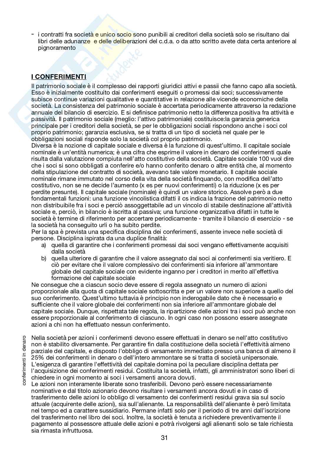 Riassunto esame Diritto Commerciale 2 e Diritto delle Società + Domande, prof Paolucci, libri consigliato Diritto Commerciale 2 e Diritto delle Società, Campobasso Pag. 31