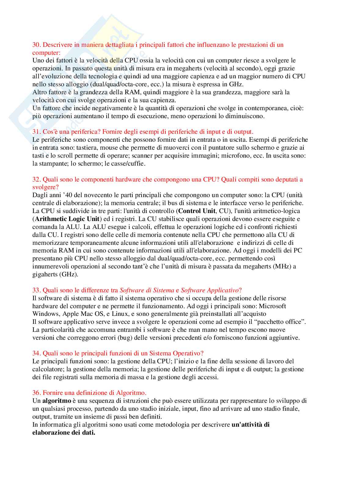 Paniere Informatica (2026) - Risposte aperte corrette  Pag. 2