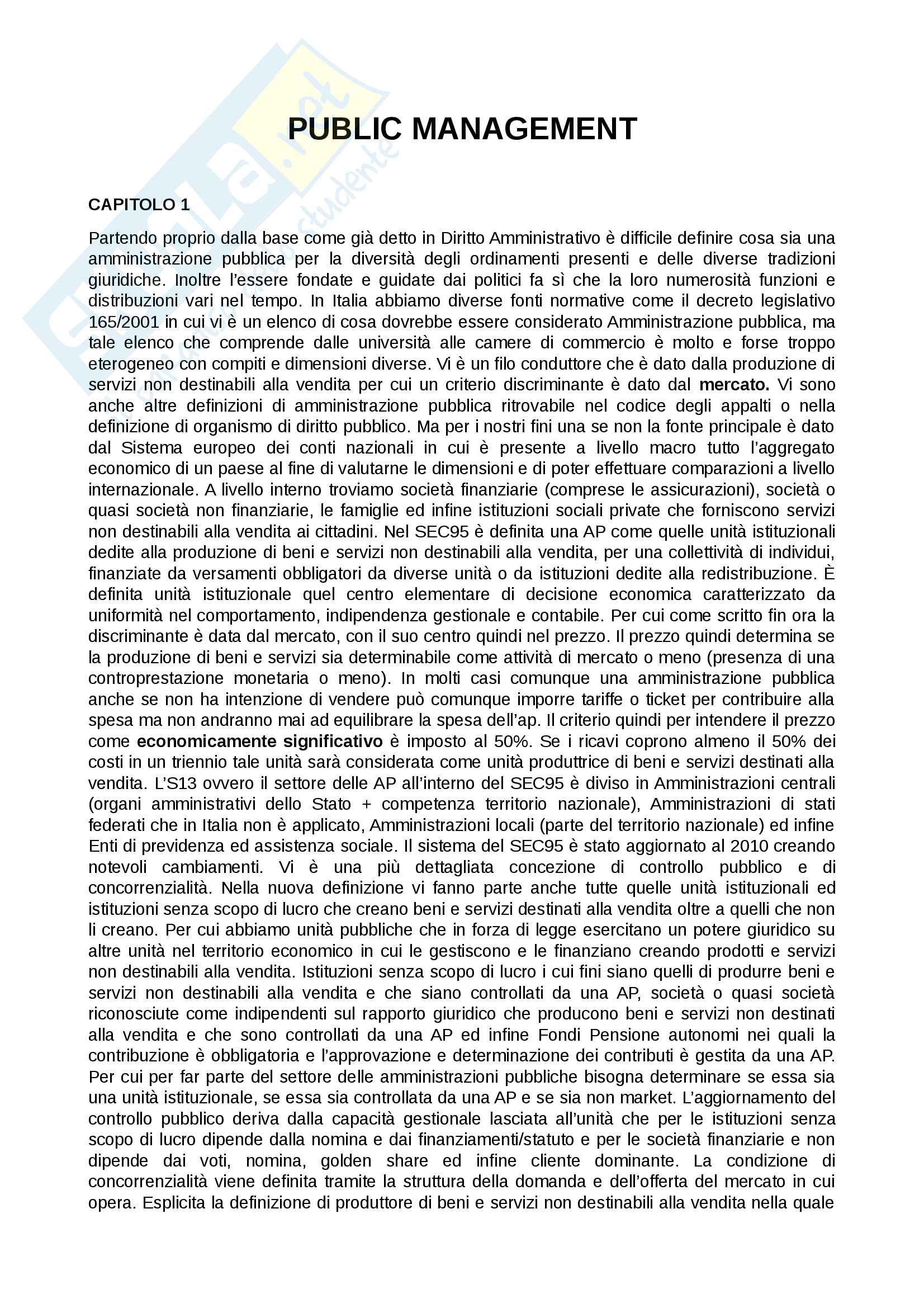 Public management Pag. 1