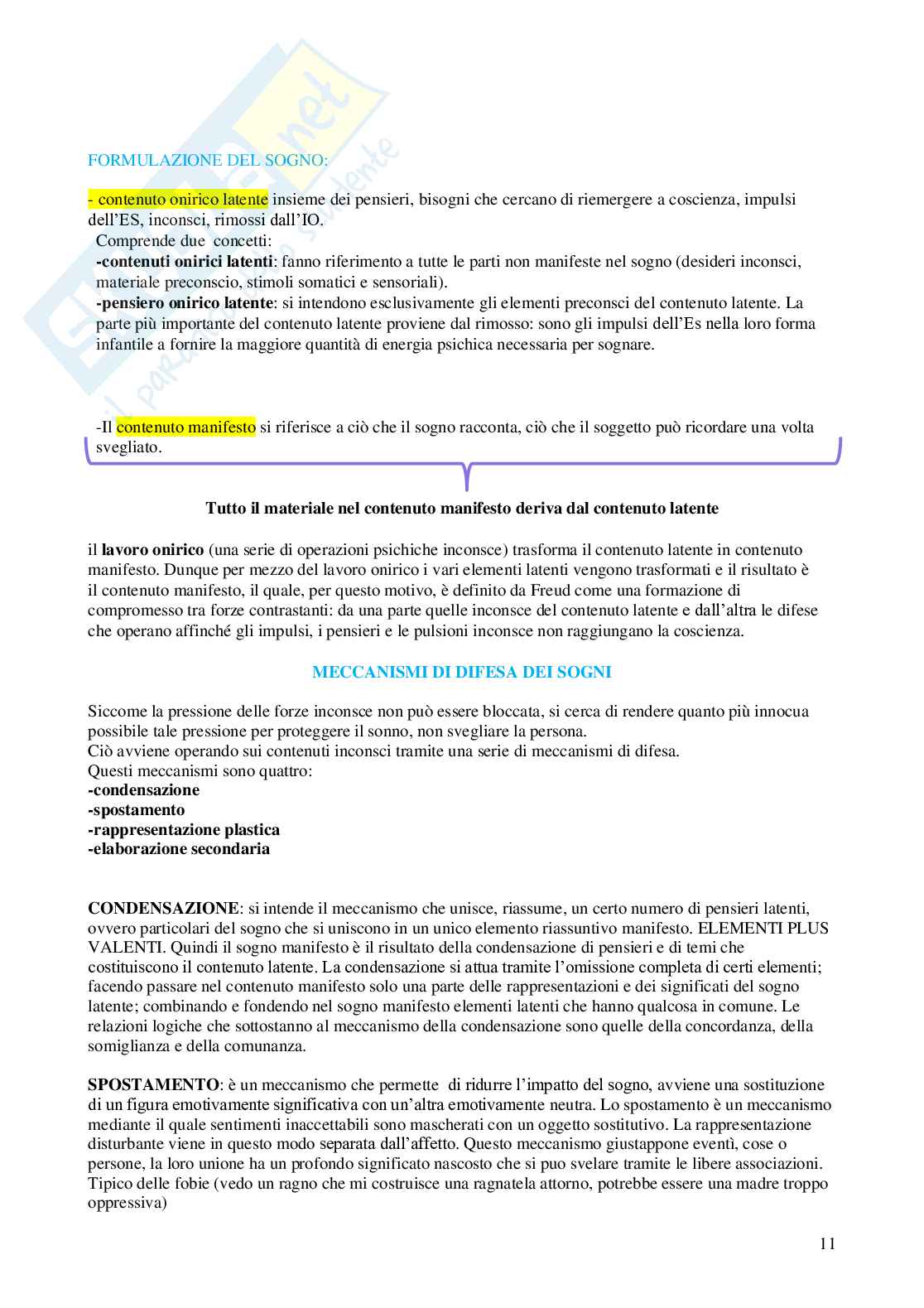 Psicologia dinamica Pag. 11