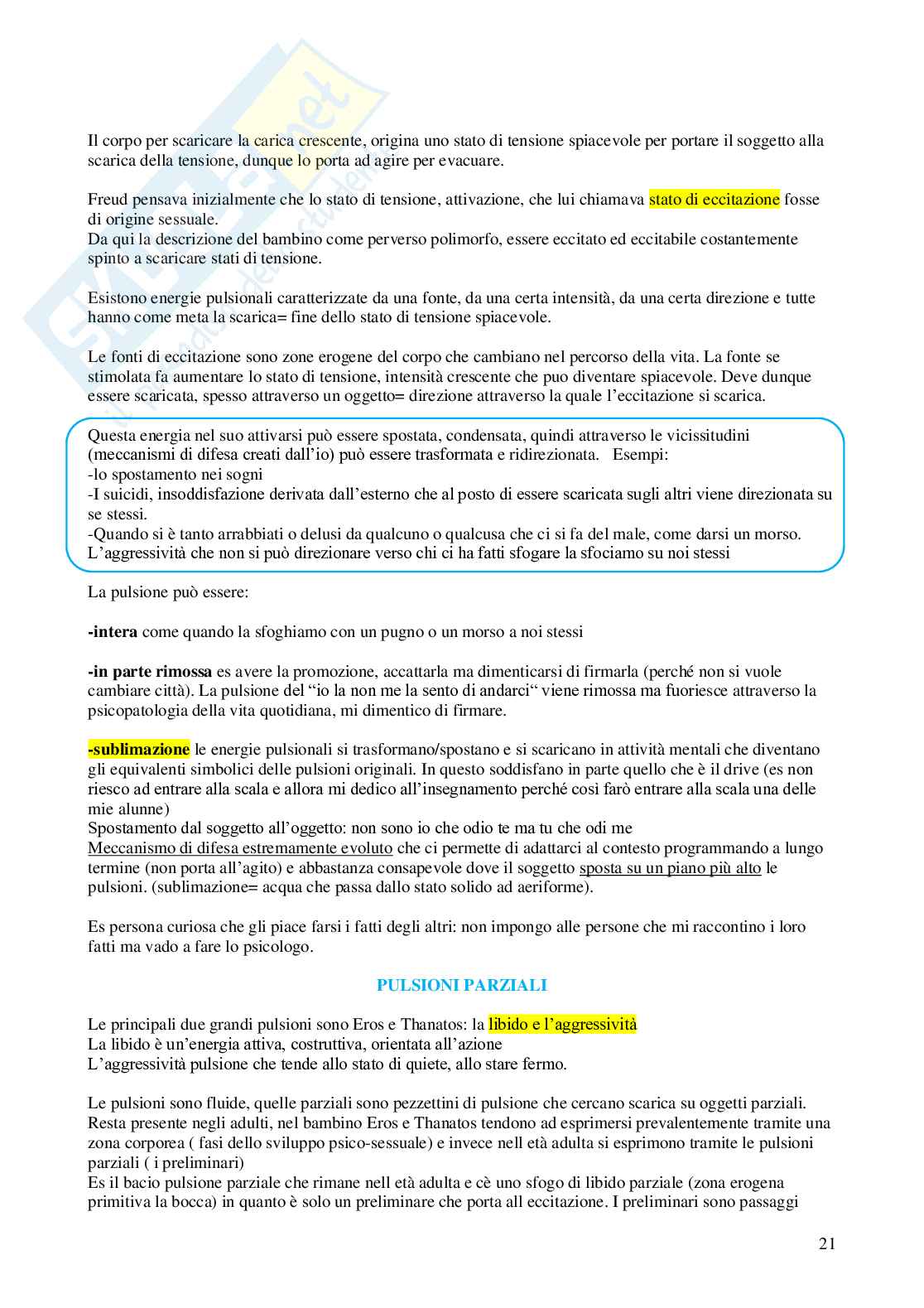 Psicologia dinamica Pag. 21