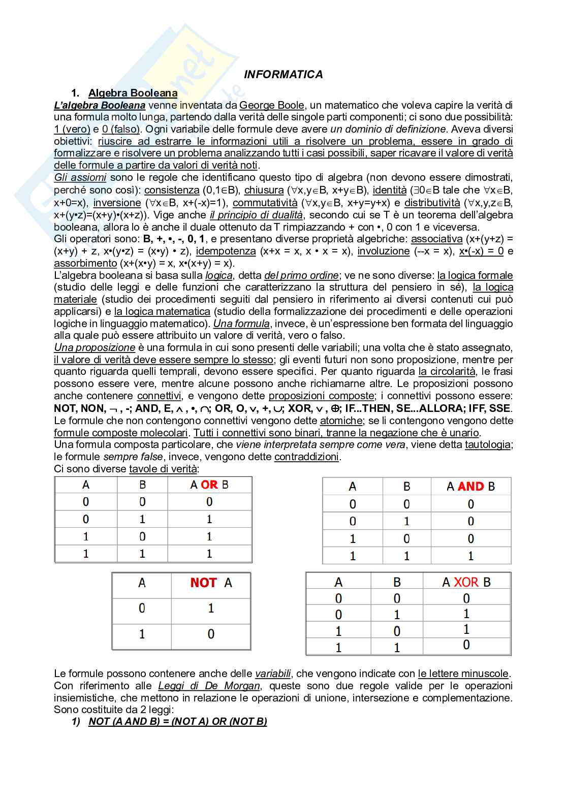 Appunti di Informatica Pag. 1