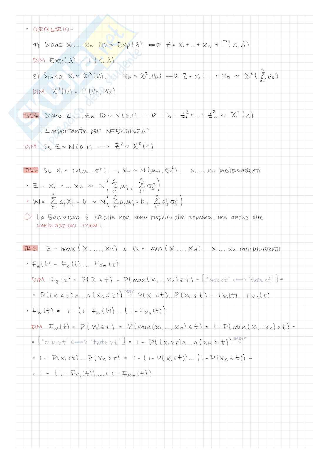 Appunti completi di Probabilità Pag. 46