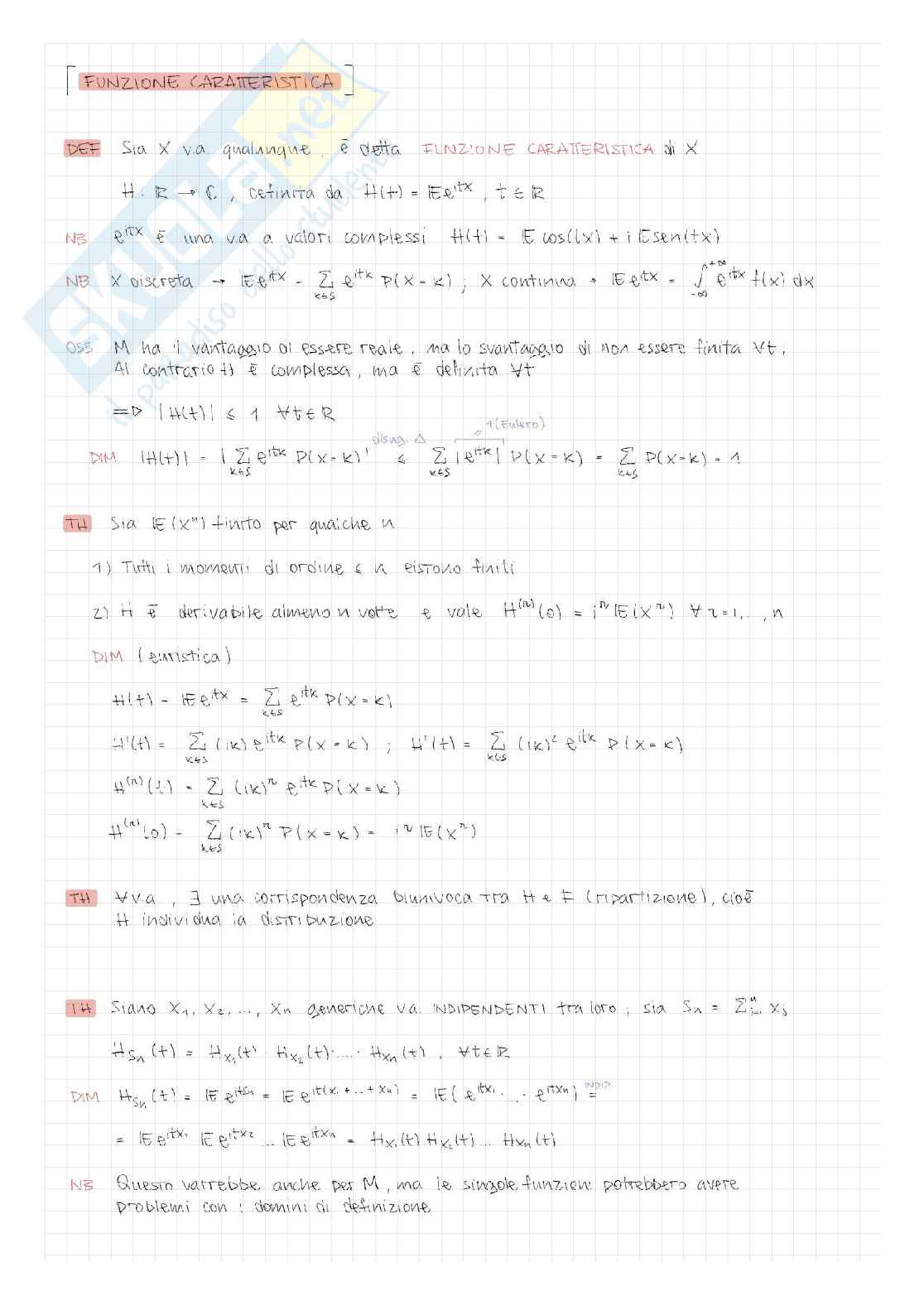 Appunti completi di Probabilità Pag. 51