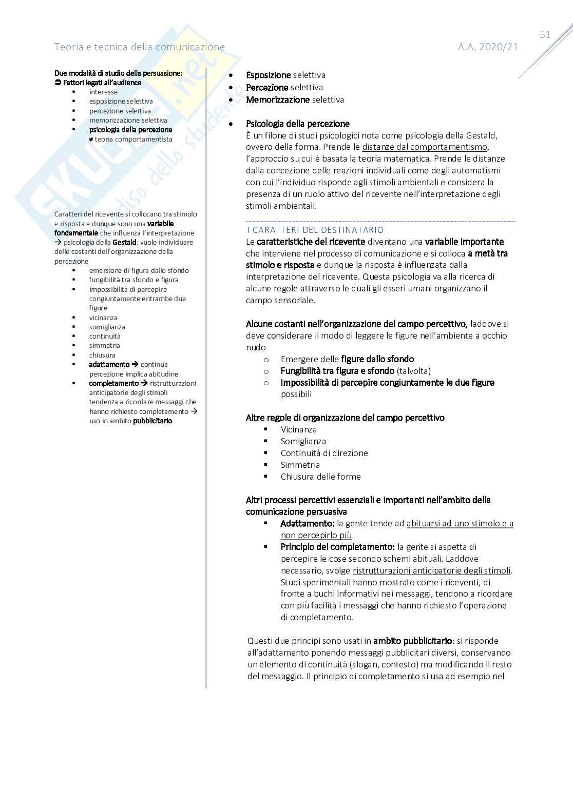 Teoria e tecnica della comunicazione Pag. 51
