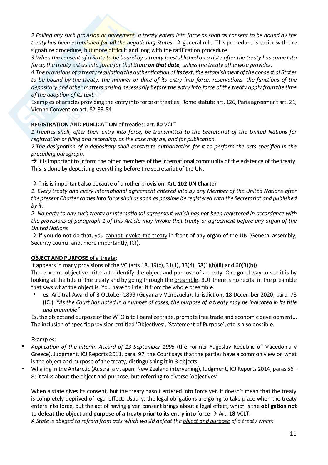 Appunti completi di International Law  Pag. 11