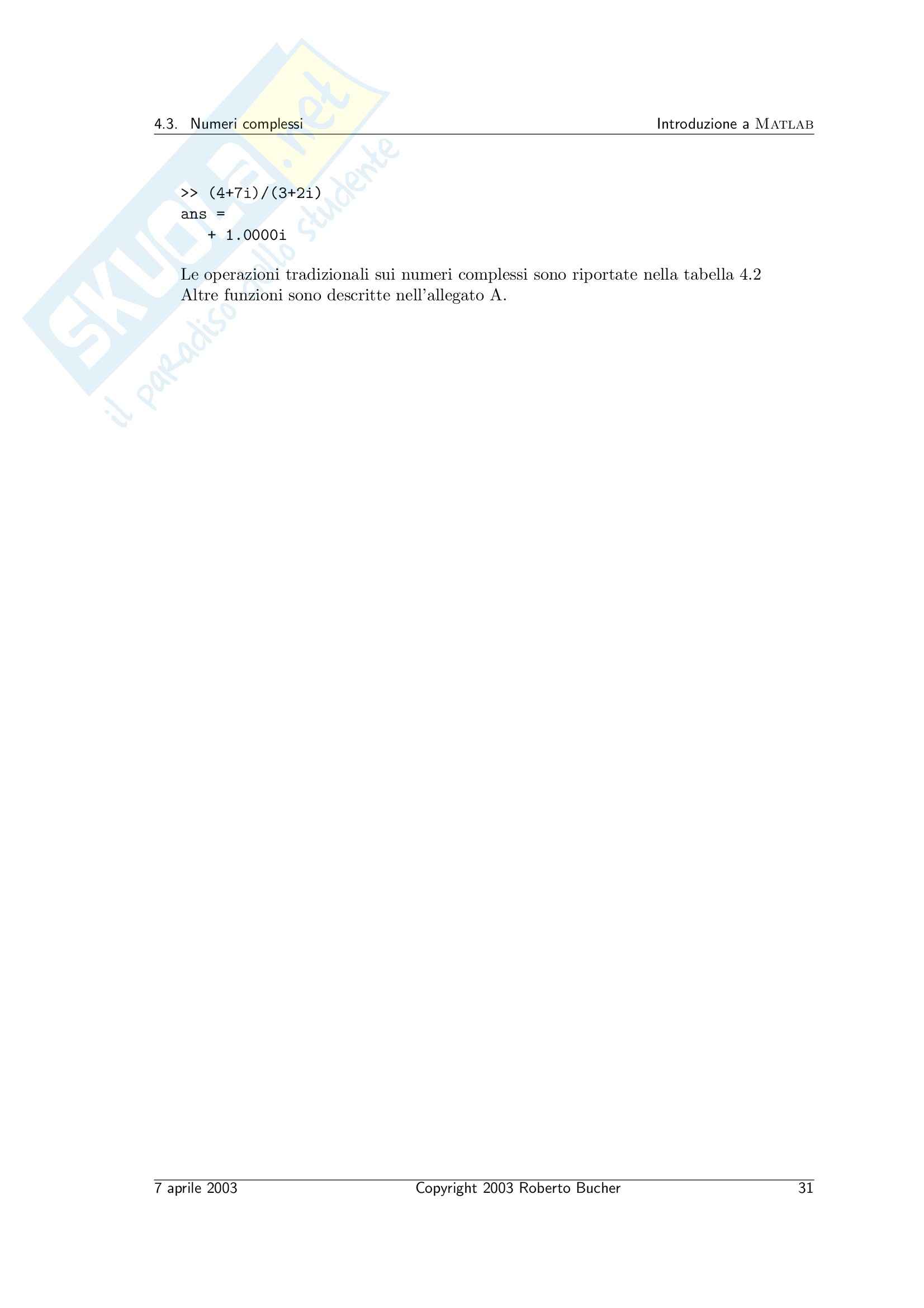 Calcolo numerico - il calcolo scientifico Pag. 31