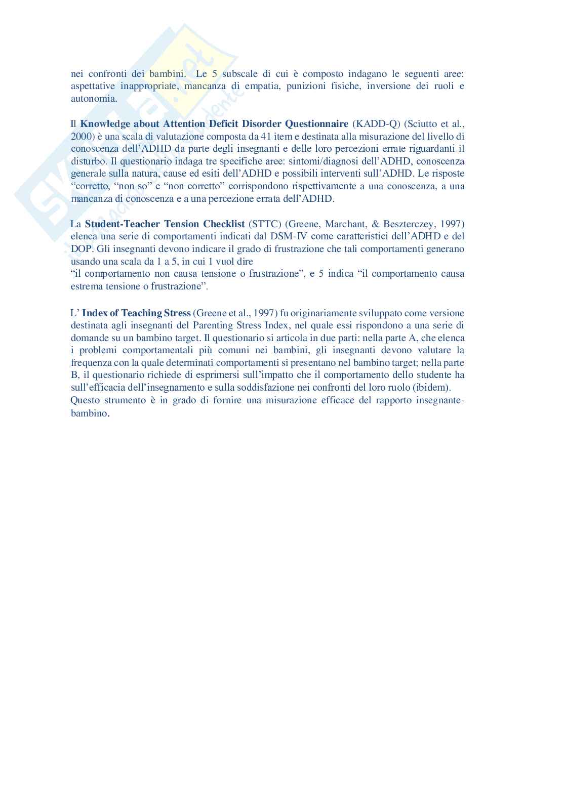 Strumenti di valutazione ADHD Pag. 21