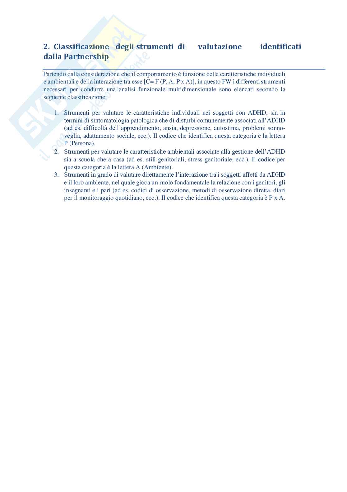 Strumenti di valutazione ADHD Pag. 6