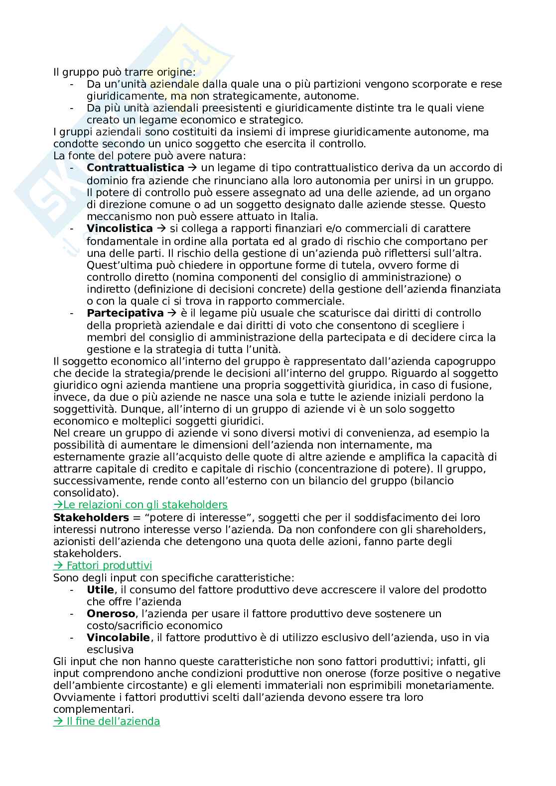 Appunti di Economia aziendale Pag. 6