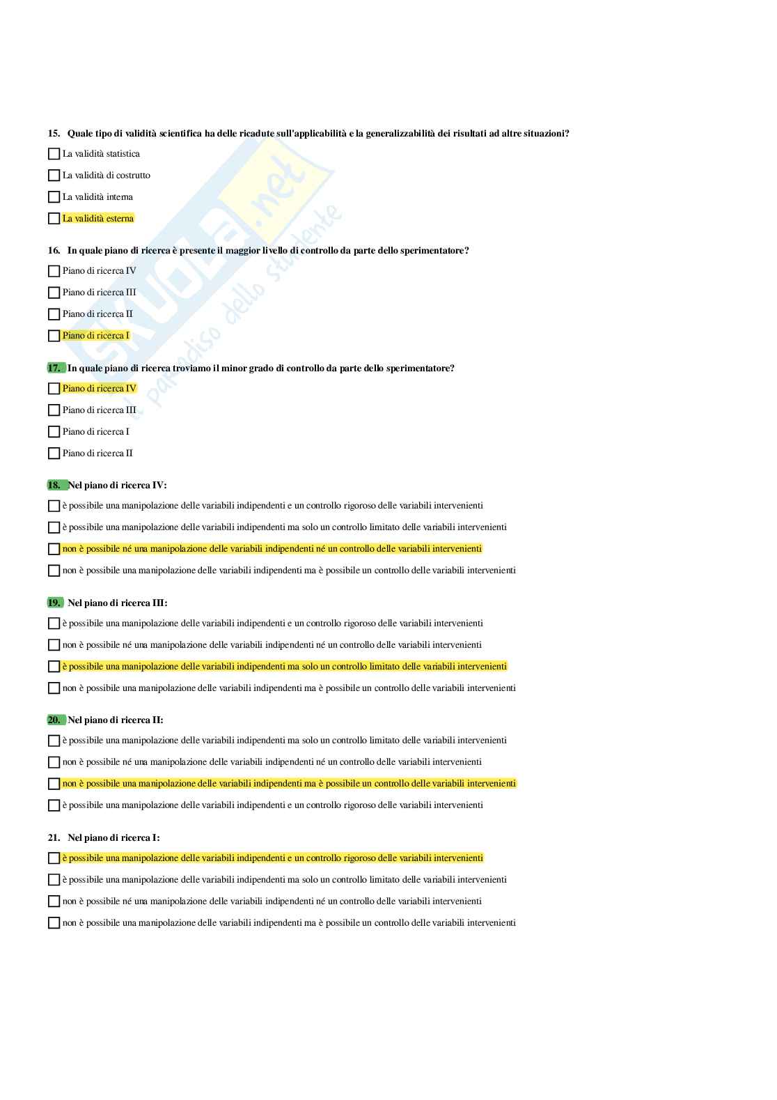 Paniere Psicologia dello sviluppo e psicologia dell'educazione - Risposte multiple - (2026) Pag. 16