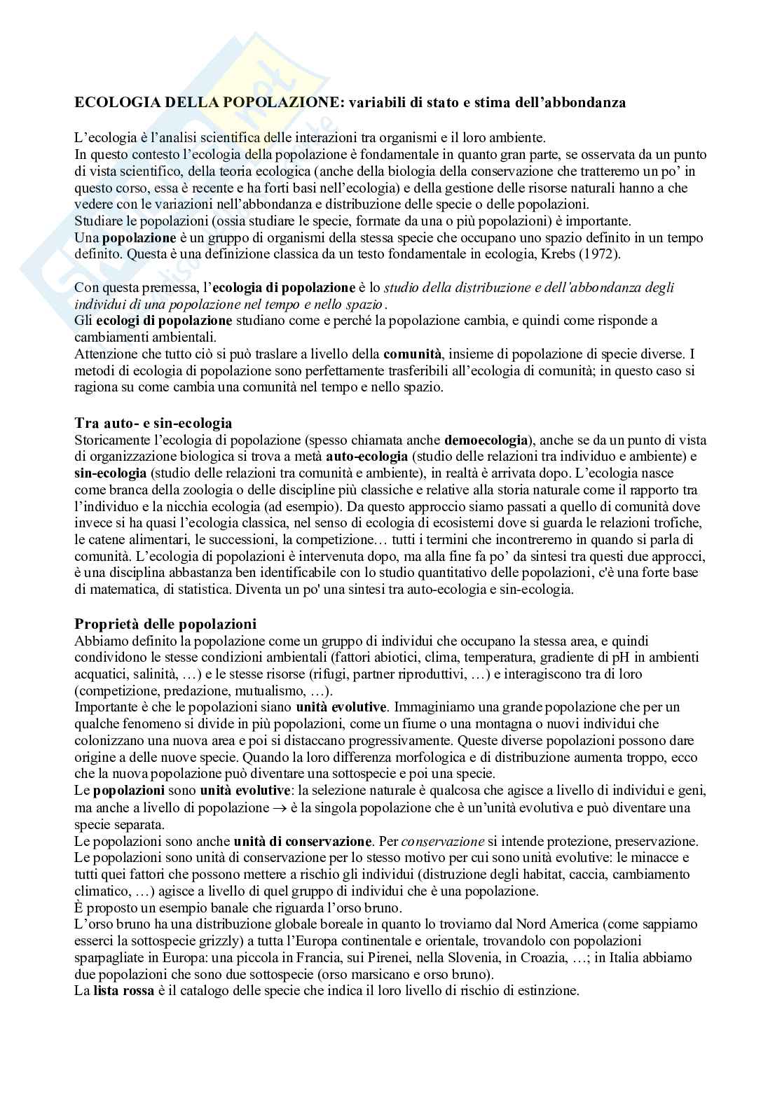 Ecologia con laboratorio - Lezione 09 Pag. 6