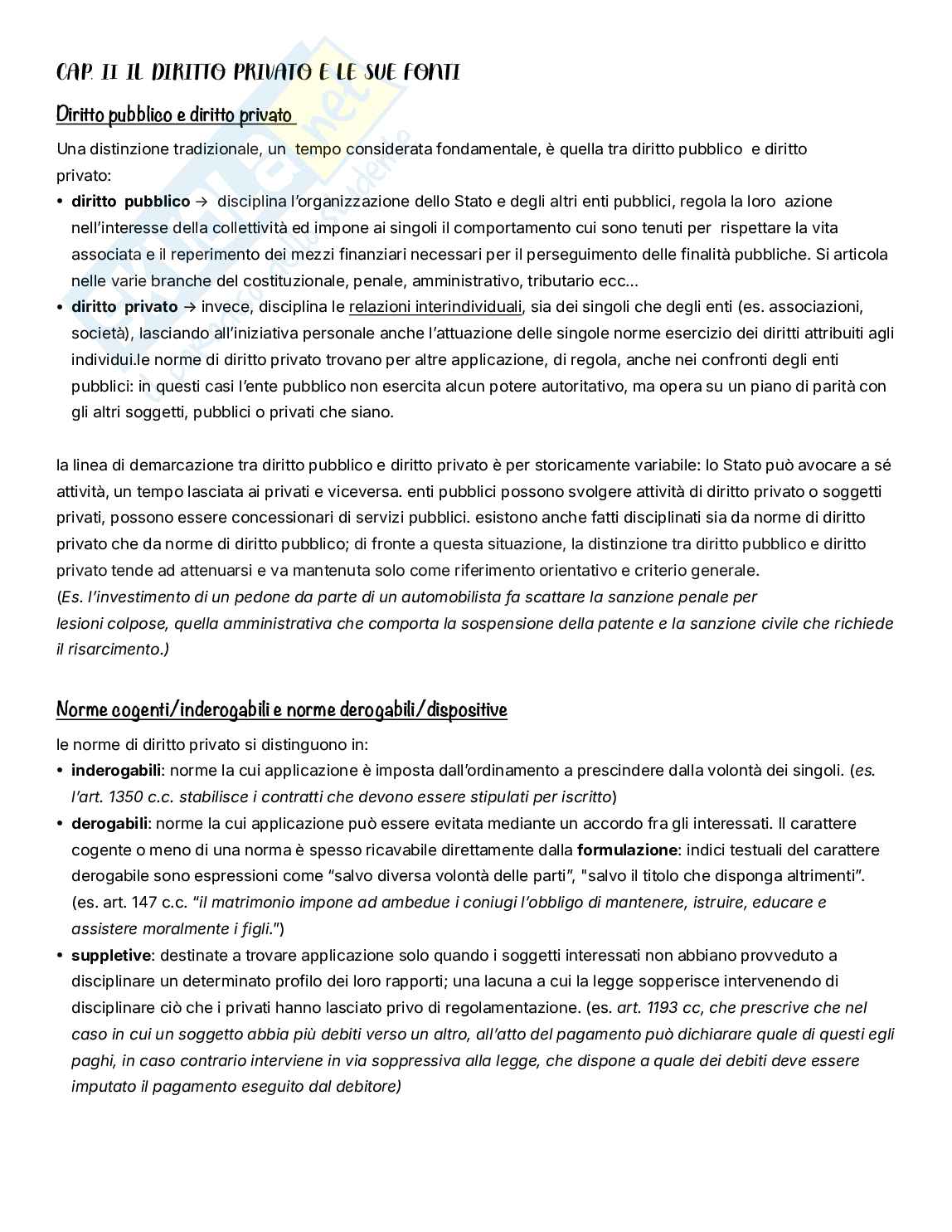 Diritto privato, parte iniziale Pag. 11