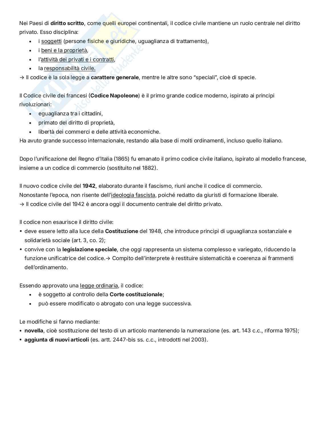 Diritto privato, parte iniziale Pag. 16