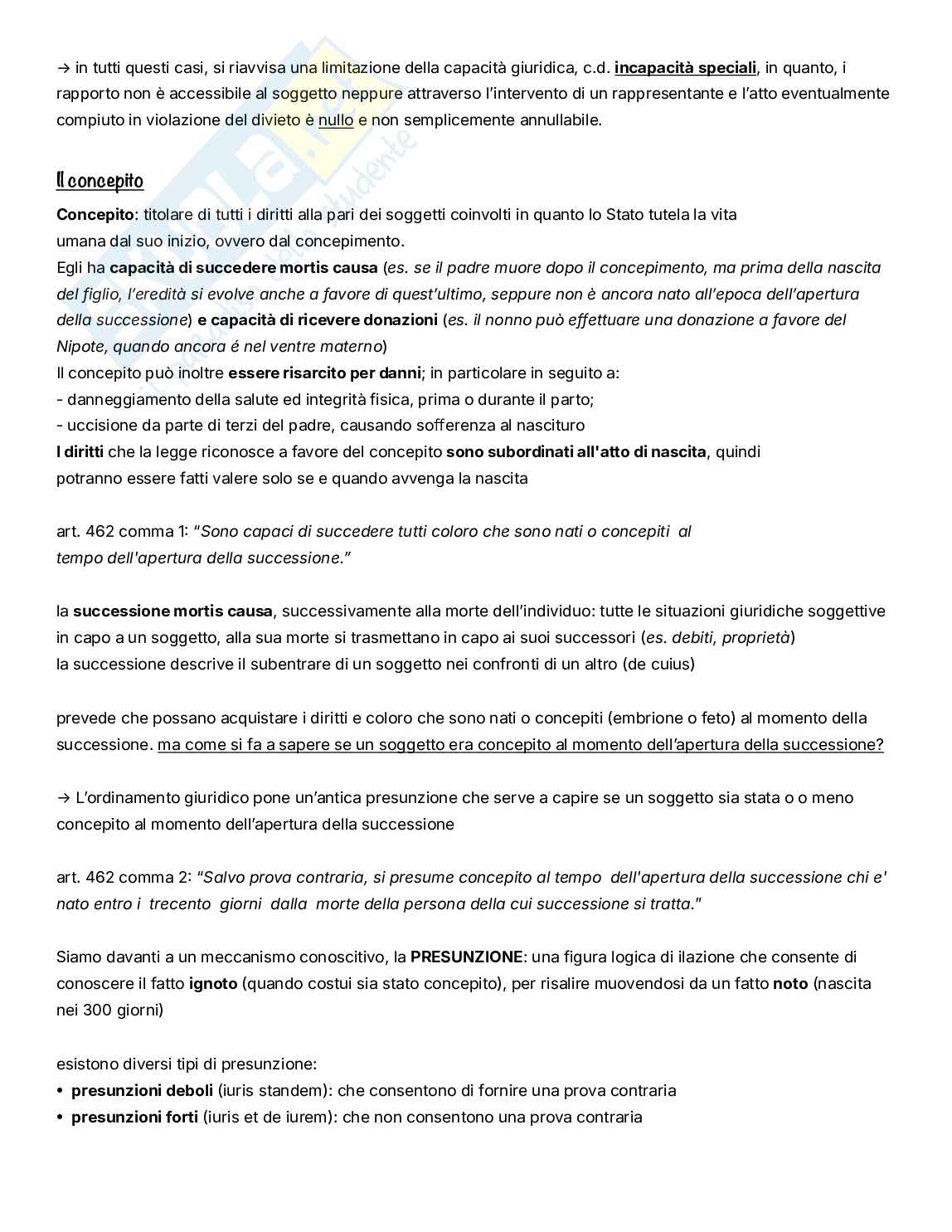 Diritto privato, parte iniziale Pag. 41